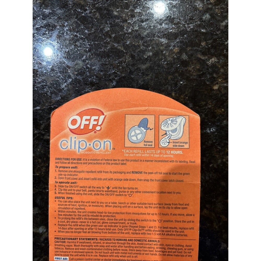 Lot Of 3 OFF! Clip-On Mosquito Repellent 3 Box 6 Total Refills For Fan - Picture 6 of 10